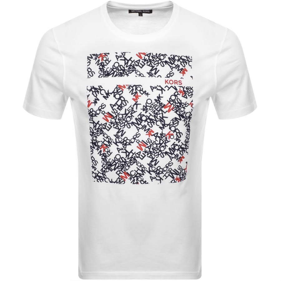 Alternative Image for ProductMichael Kors Scattered Logo T Shirt White1